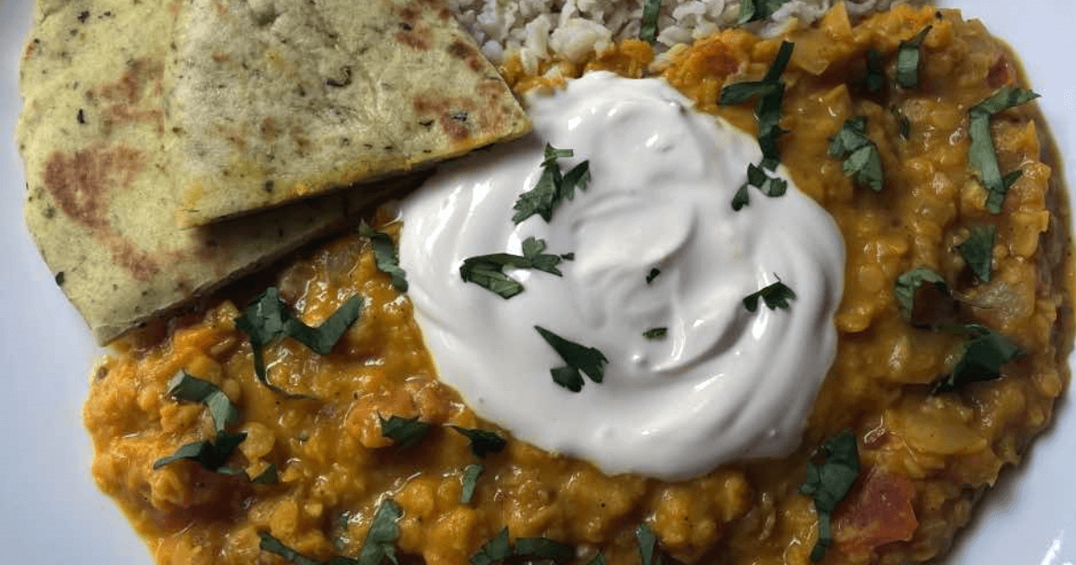 Red lentil dahl